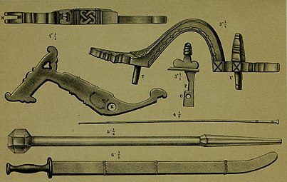 Bahagian-bahagian dari mekanisme snap matchlock sebuah istinggar.