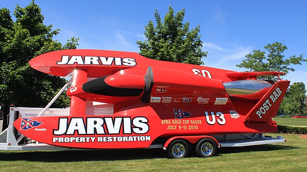 Miss Jarvis on transport trailer, 2010