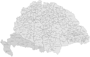 Wahlkreise in Ungarn um 1893