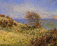 On the Cliff at Fecamp Monet w657.jpg