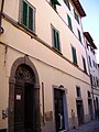 Nacchianti Palace on Via Isidoro del Lungo in Montevarchi. On 23 november 1515 the Nacchiantis hosted here pope Leo X