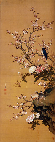 File:Mori Ransai Flowers and Birds.jpg