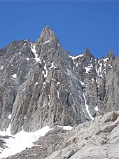 Mount Muir located one mile south of Mount Whitney in the High Sierra