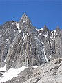 Mount Muir located one mile south of Mount Whitney in the High Sierra of California
