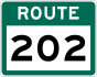 Щит маршрута 202