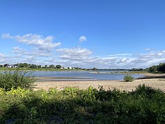 breiter Kiesstrand mit Buhnen – Ruhezone und Rückzugsmöglichkeit für Vögel und Fische