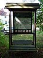 Čeština: Zastávka 1 na naučné stezce Bažatnice mezi Třebíčí a Račerovicemi, vedoucí polesím Bažantnice. English: Information board No 1 of the educational trail Bažantnice, situated northwest of the town of Třebíč, Vysočina Region, Czech Republic.