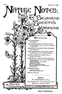 Cover of Nature Notes (1890) Nature Notes cover.jpg