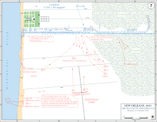 The unit was positioned on the right flank of the American defensive line. NewOrleansBattle.gif