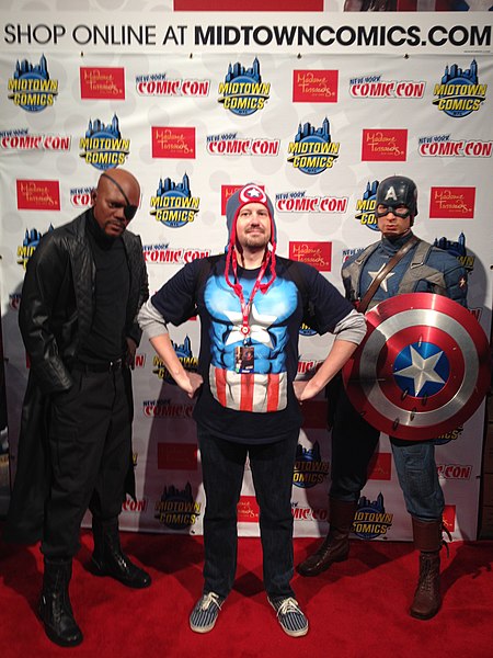 File:Nick Fury and Captain America in New York Comic Con 2013.jpg