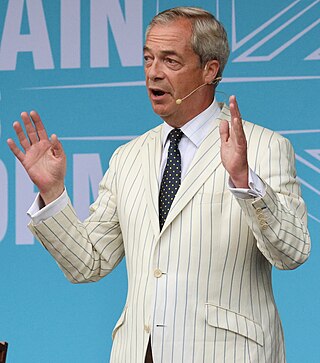 <span class="mw-page-title-main">Nigel Farage</span> British politician (born 1964)