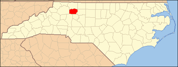 360px North Carolina Map Highlighting Yadkin County.PNG