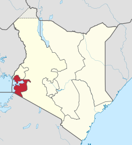 Provincia di Nyanza – Localizzazione