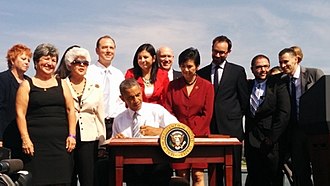 President Obama signs proclamation declaring the San Gabriel Mountains as a national monument Obama declares San Gabriel Mountains a National Monument.jpg