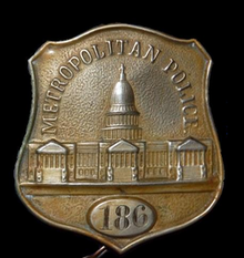 One of the earliest MPD badges. Today's badge has changed little from the original. Old MPDC badge.png