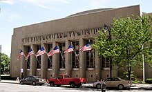 War Memorial at Oncenter, venue for the Crunch Onondaga County War Memorial side.jpg