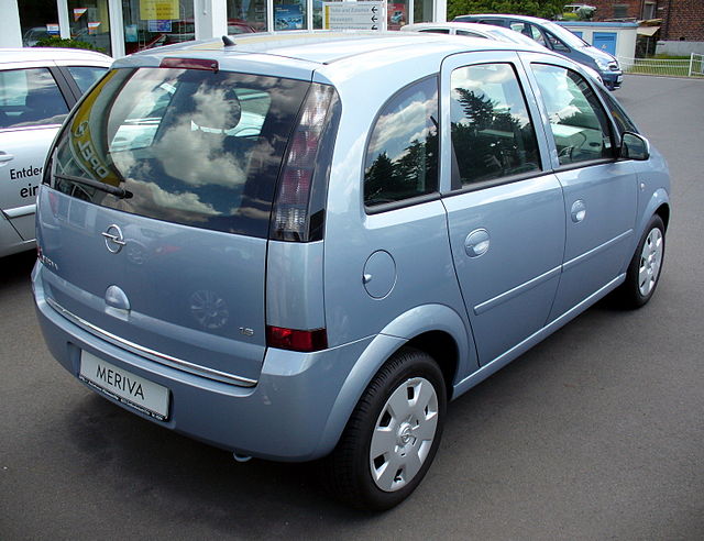 File:Opel Meriva 1.6 Facelift Heck.JPG - Wikimedia Commons