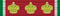 Şövalye Büyük Haç, İtalya Yıldızının Sömürge Düzeninin Büyük Kordonu ile dekore edilmiştir - sıradan üniforma için şerit