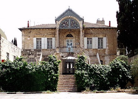 Orient House in East Jerusalem that served as the headquarters of the PLO in the 1980s and 1990s. It was closed by Israel in 2001, two days after the Sbarro restaurant suicide bombing.