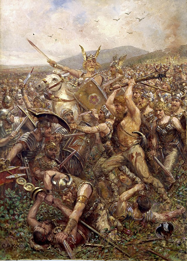 germanic warrior vs roman