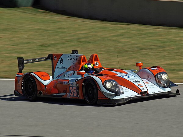 Olivier Pla in a Morgan 2012 LMP2-Nissan OAK Racing