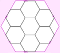 El grafo de Papo embebido en el toro, como una distribución regular con nueve caras hexagonales
