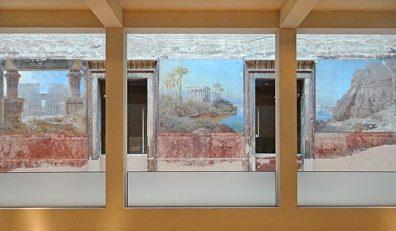 File:Peintures de la cour égyptienne (Neues Museum, Berlin) (11516327404).jpg