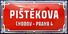 Čeština: Pištěkova ulice na Chodově v Praze 11 English: Pištěkova street, Prague.