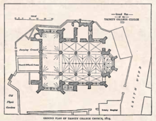 Plan of Trinity College Church 1814 Plan of Trinity College Church 1814.png