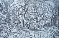 Фрагмент гравюры «План осады Смоленска», Данциг, 1636