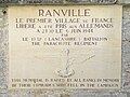 wikimedia_commons=File:Plaque_PremierVillageLibere-Ranville.jpg