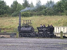 Replica Steam Elephant locomotive, Beamish Museum Pockerley Waggonway.jpg