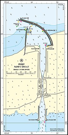 Port na mapie morskiej (wrzesień 2022)