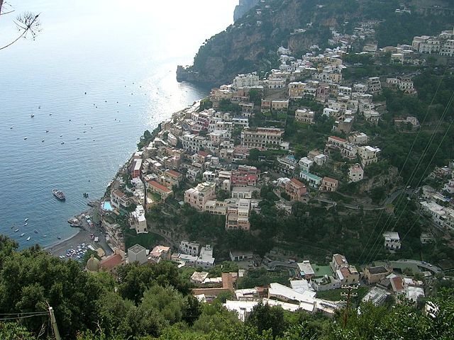 Panoramic view of Positano