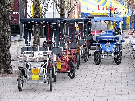 Quadricycle International tourist rental quadricycles, Old Montreal, Quebec, Canada[1]