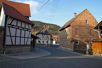 Dorfstraße in Röttelmisch