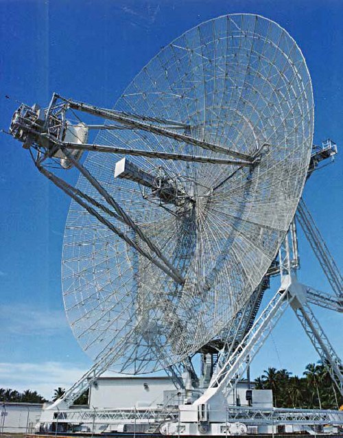 Long-range radar antenna, used to track space objects and ballistic missiles