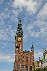 City hall at Gdansk (Danzig), Poland
