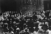 Session of the Supreme Court of Cassation on 10 June 1946, which approved the results of the Italian institutional referendum Referendum 1946 Cassazione.jpg