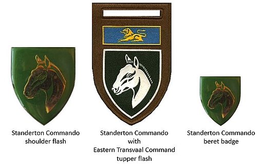 SADF davridagi Standerton Commando nishonlari