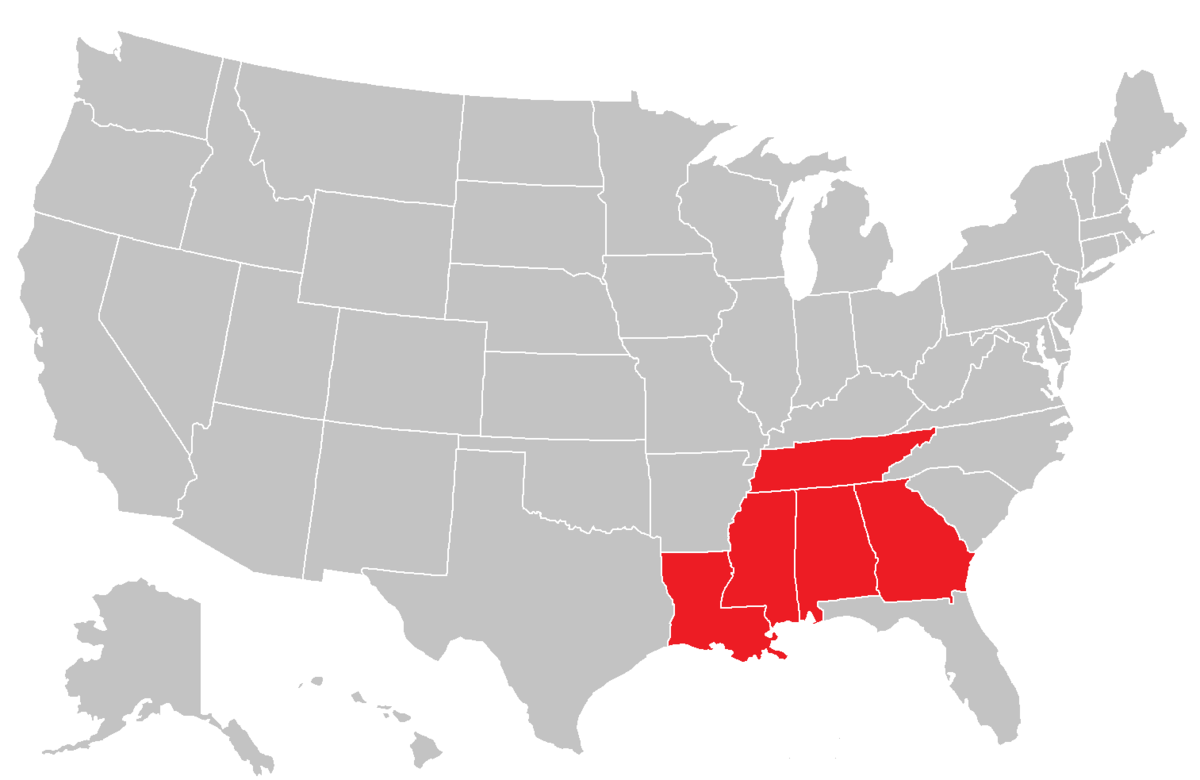 South states. Восточные штаты США. Southern States. Среднеатлантический регион США. Штат Атланта PNG.