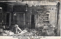 Destructions du 20 aout 1914 à Sarrebourg.