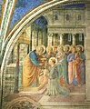 Свети Стефан получава дяконство и разпространява милостиня, капела Николина, дворец Ватикана.