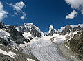 Saleina Glacier in Switzerland (on Commons)