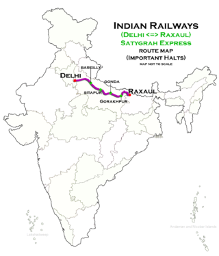 <span class="mw-page-title-main">Satyagrah Express</span> Express train in India