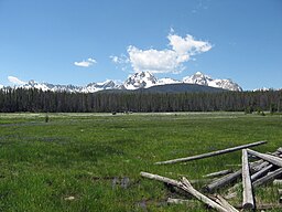 Sawtooths from Stanley Lake Creek