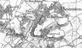 Kaart omgeving Schietecoven rond 1850