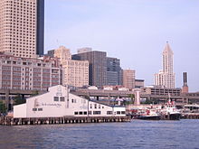 Pier 54 from water, 2009 Seattle - Pier 54 from water 03.jpg