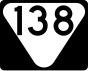 State Route 138 маркер