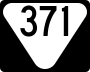 State Route 371 marker